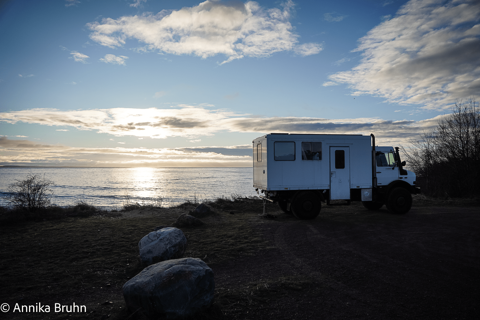 Abendstimmung am Strand mit Karl